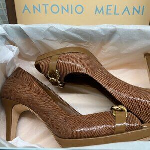 Antonio Melani Dark Caramel High Heel Shoes 7.5